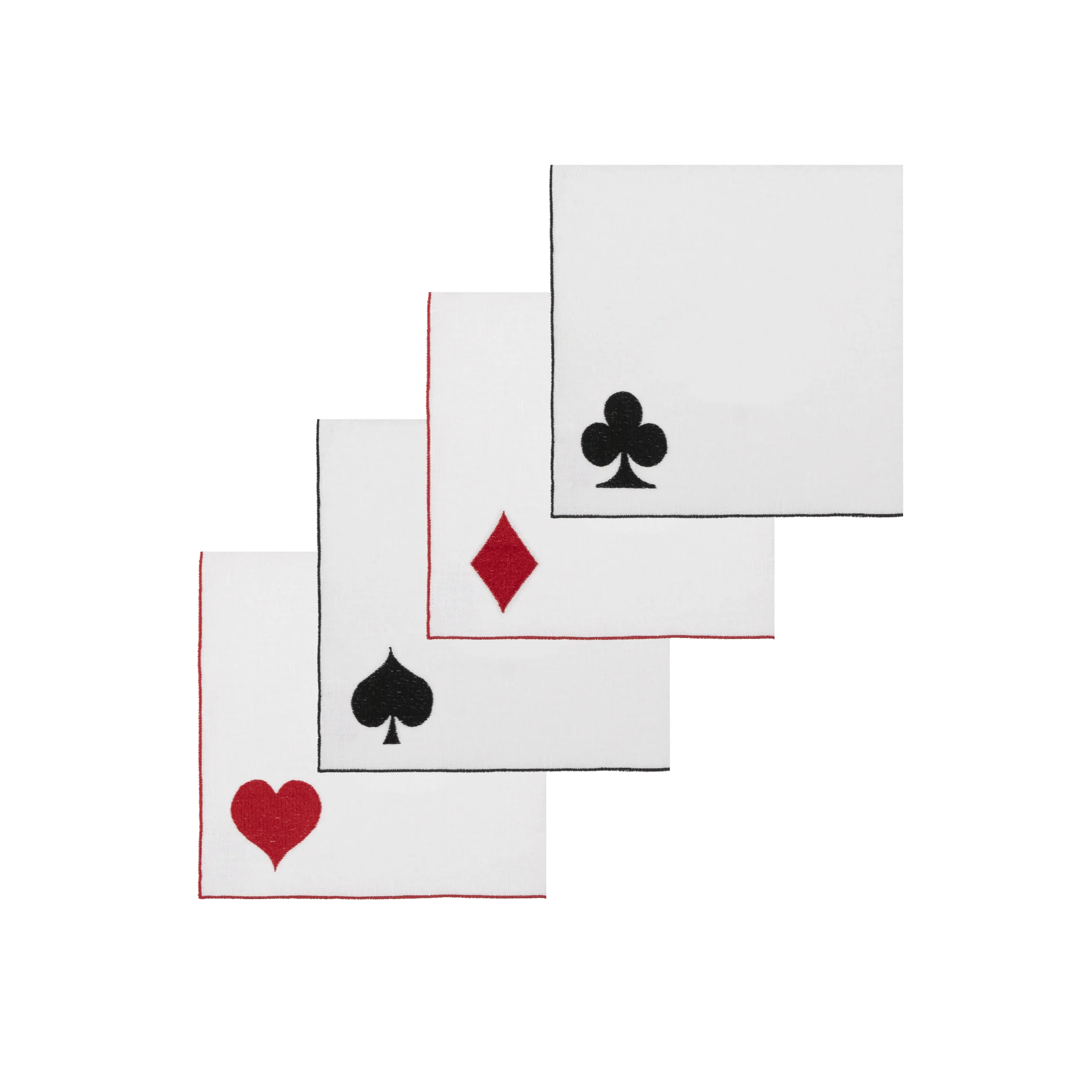 Set di 4 Tovaglioli Quadro Semi Carte