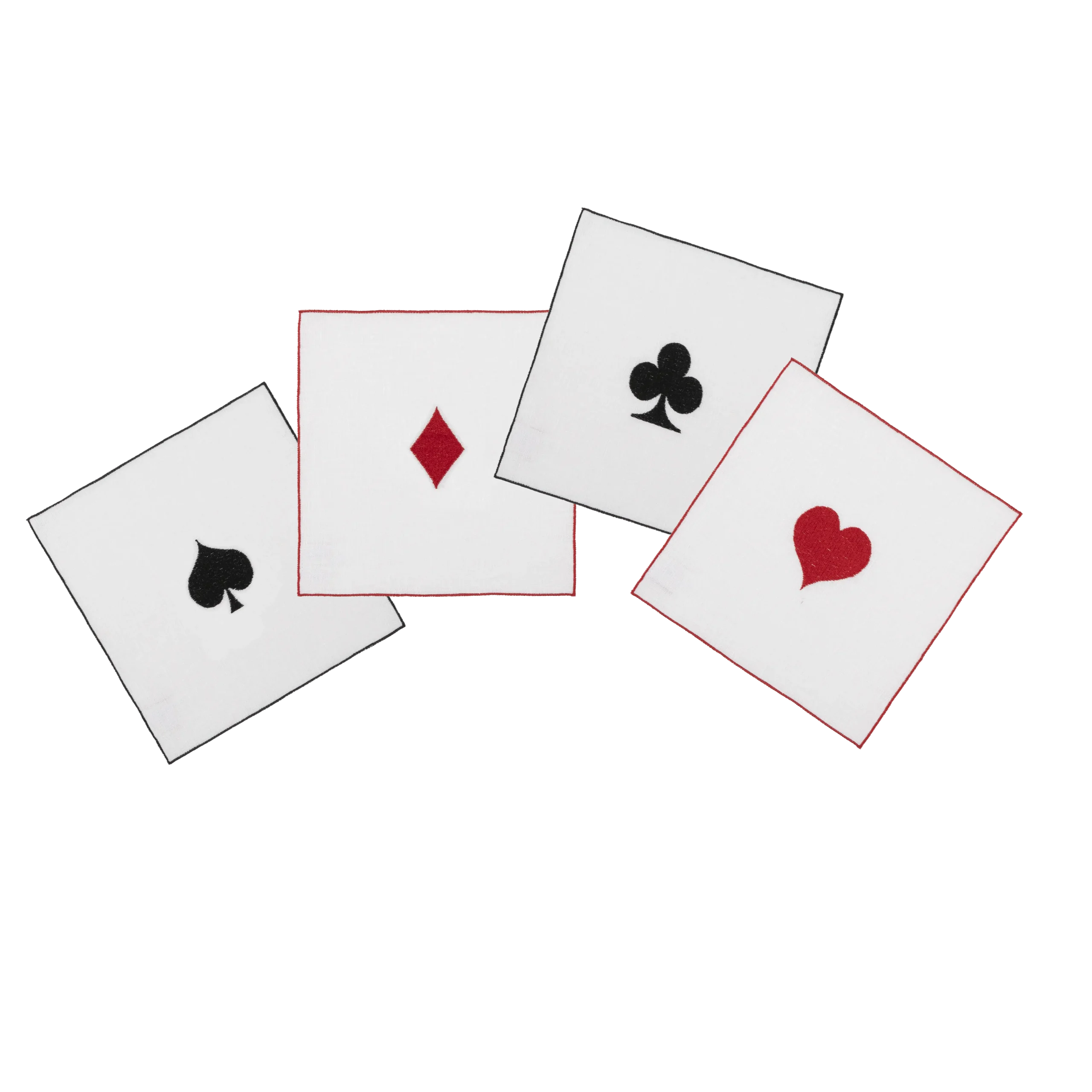 Set di 4 Cocktail Quadro Semi Carte