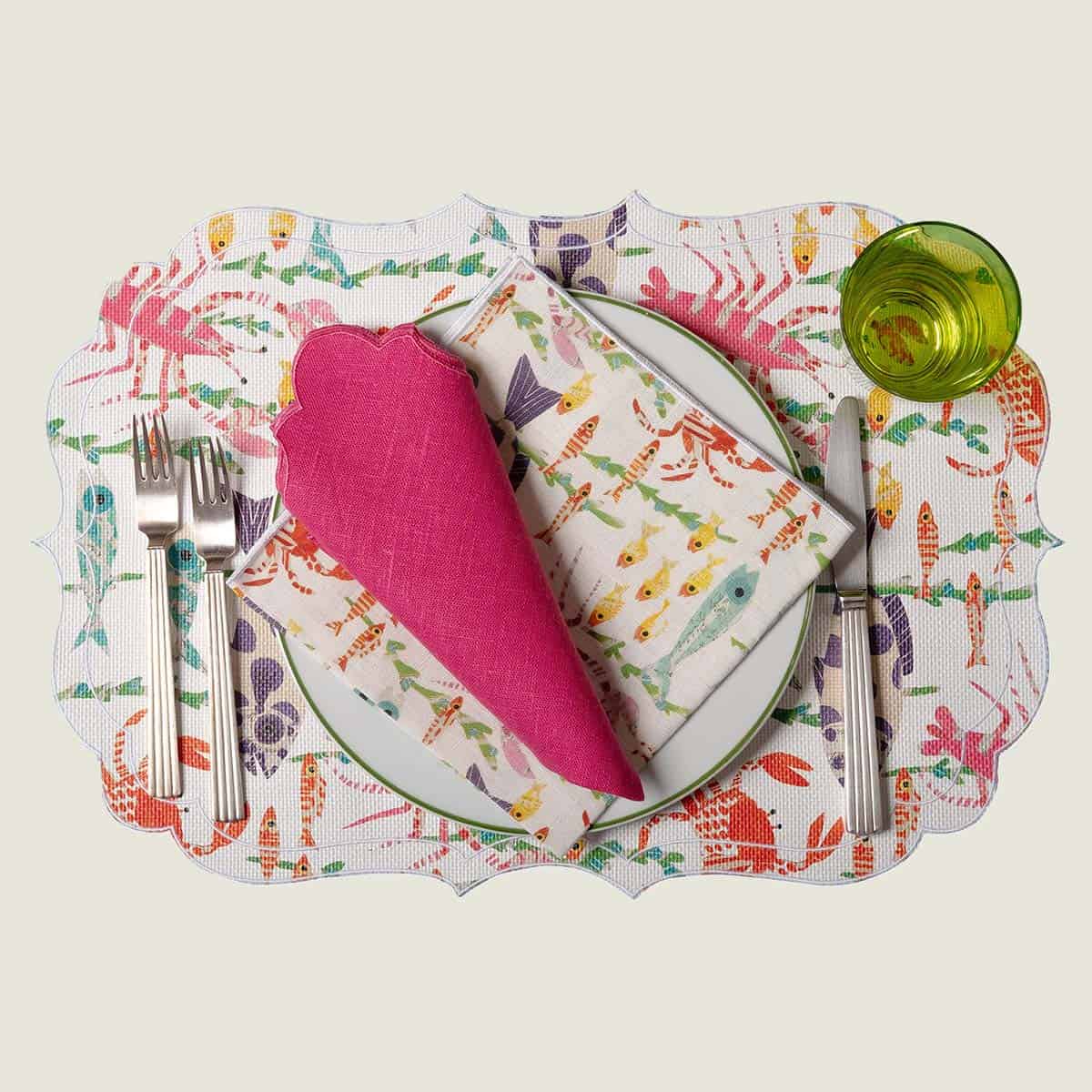 Tovagliette  in rafia  Aragosta