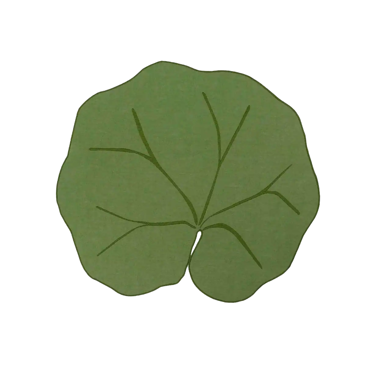 Tovaglietta Loto in lino gommato Verde