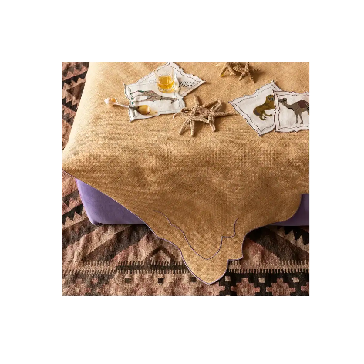 la gallina matta tovaglioli bianchi