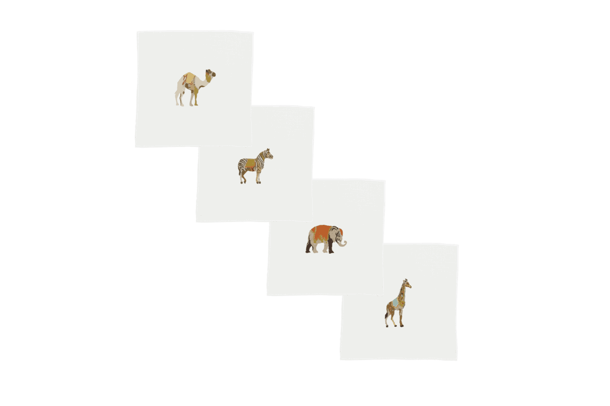 Set di 4 Cocktail Quadro Circus