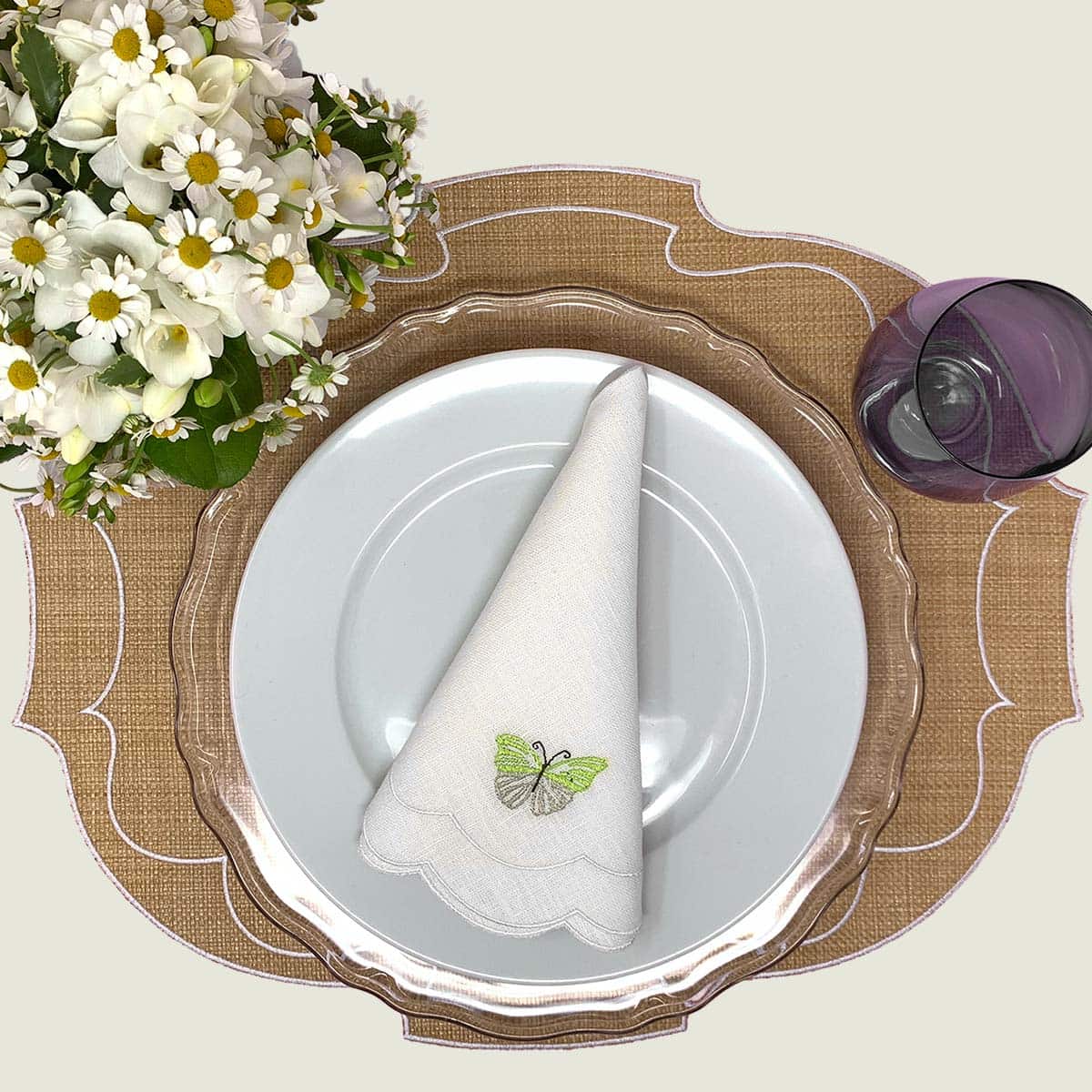 Tovagliette in Rafia mod. Parentesi Ovale