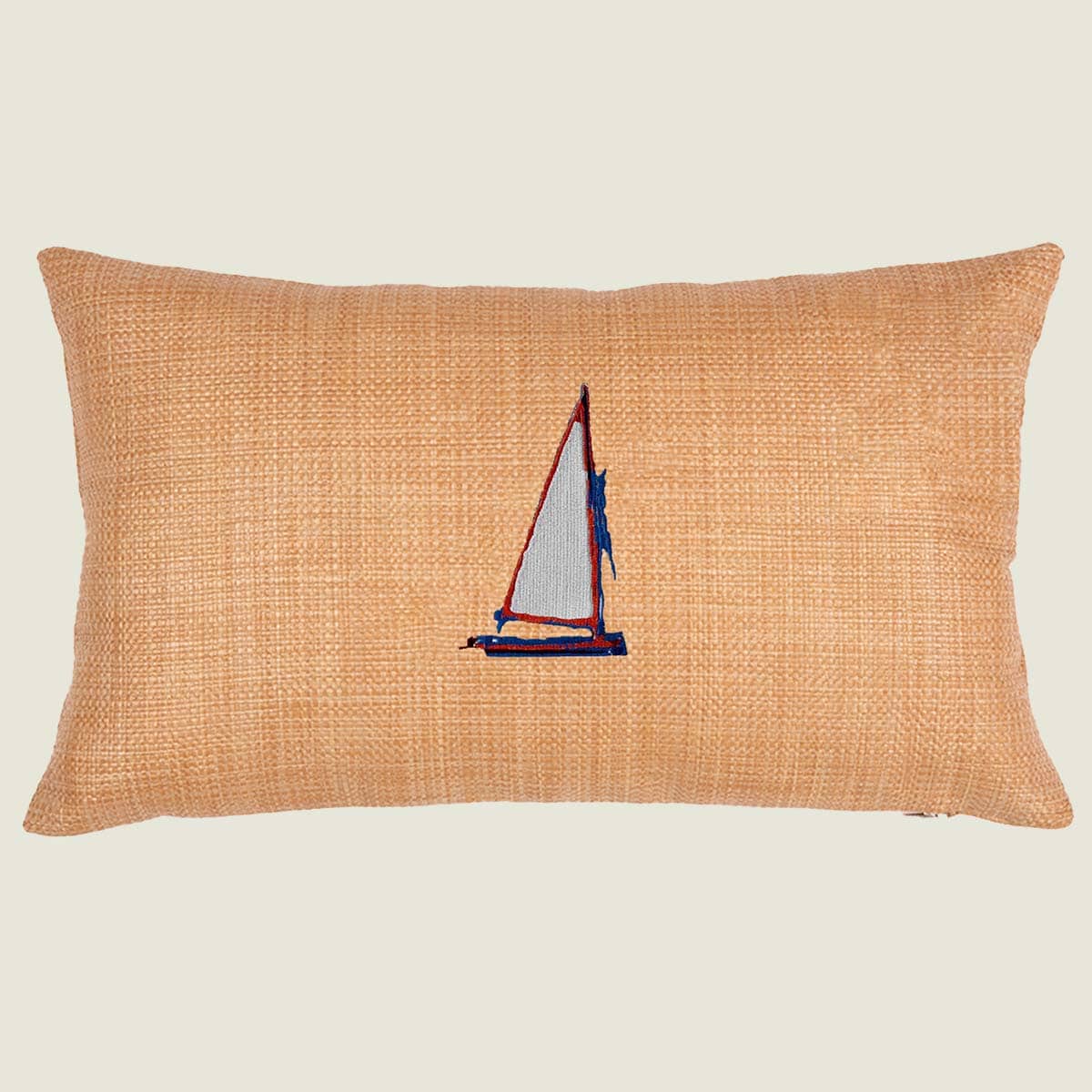 Cuscino in Rafia con Vela