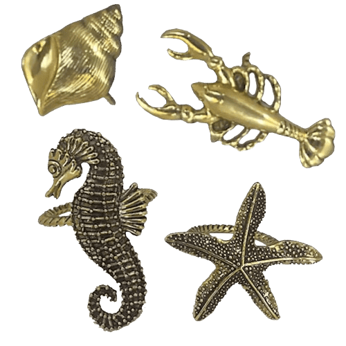 Portatovaglioli metal gold