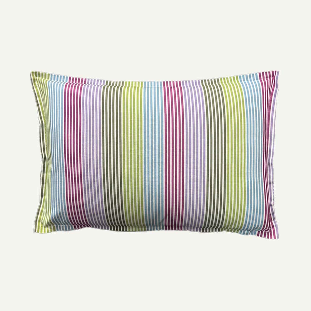 Striped Cotton Cushion Multicolor cm 40×60