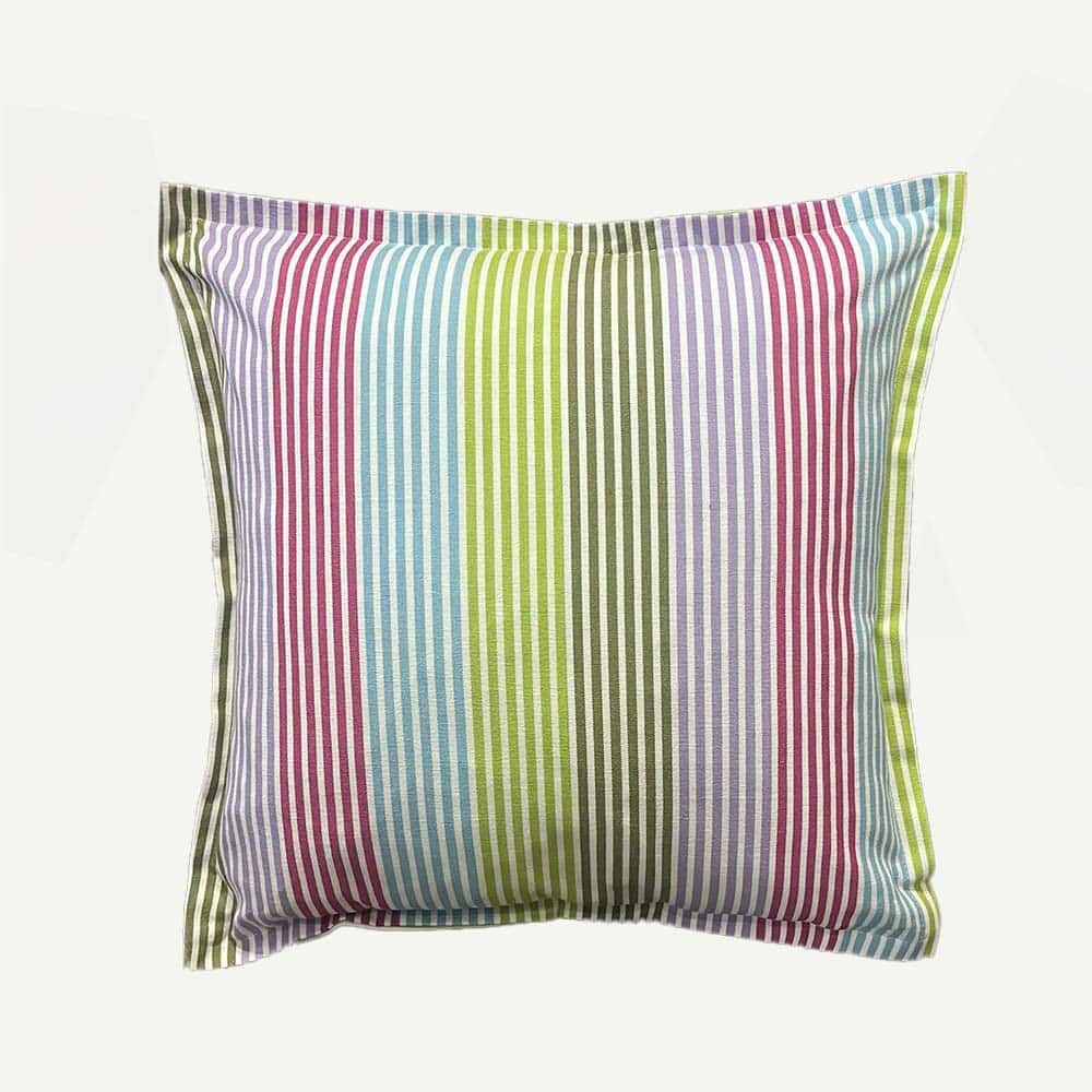 Striped Cotton Cushion Multicolor cm 40×40