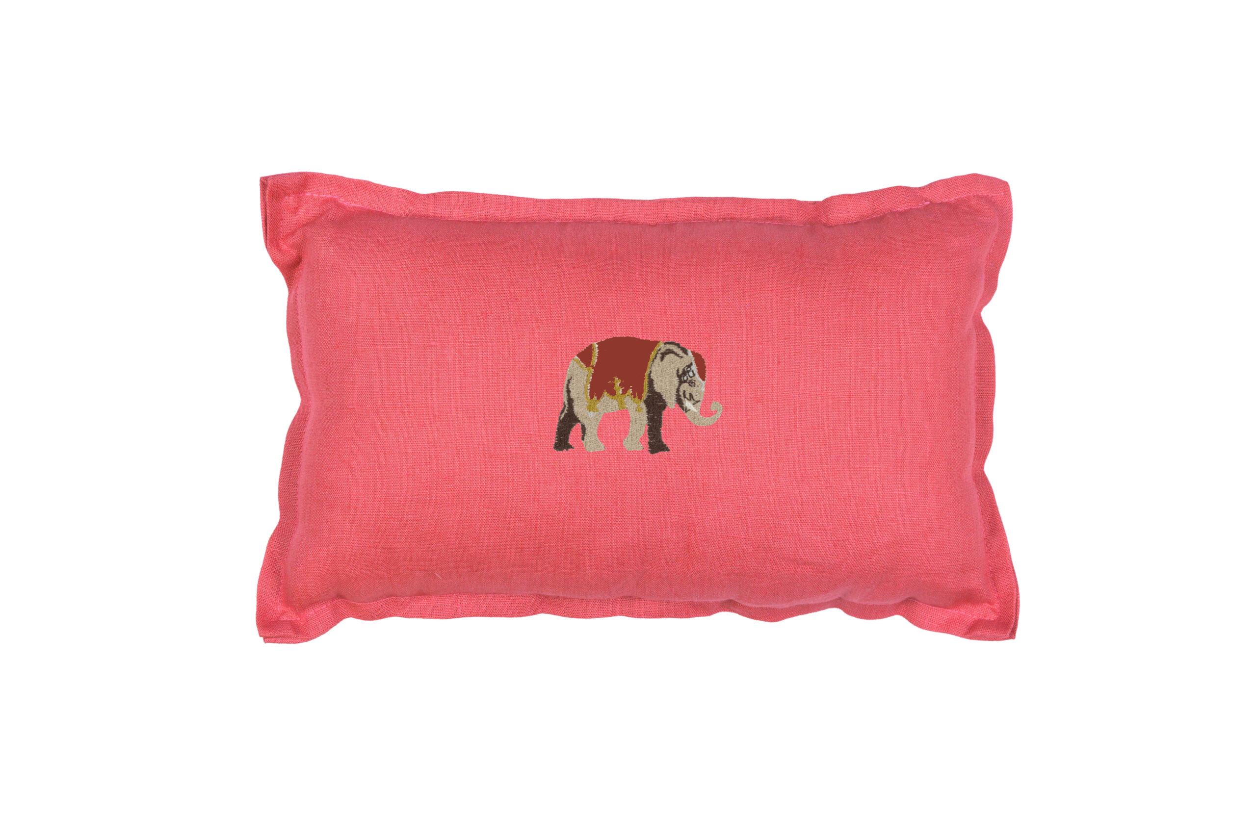 Cushion Bo Coral with Elephant