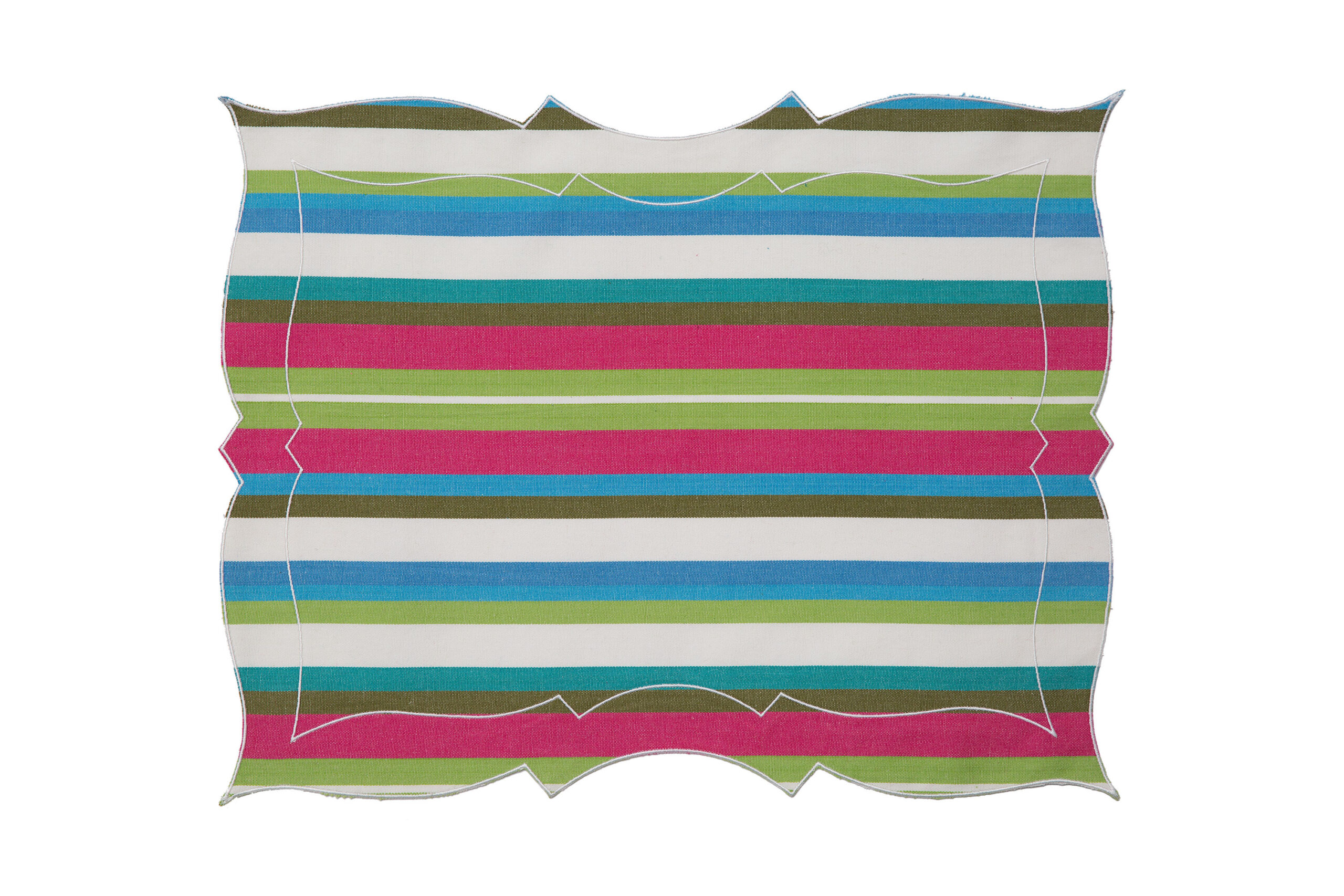 Placemat Parentesi Rectangular Striped Chaise Long