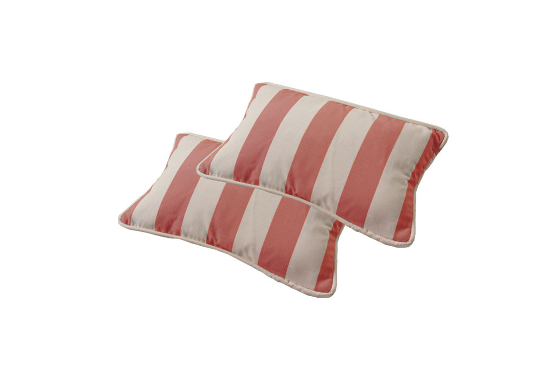 Cushion Wide Striped Brique