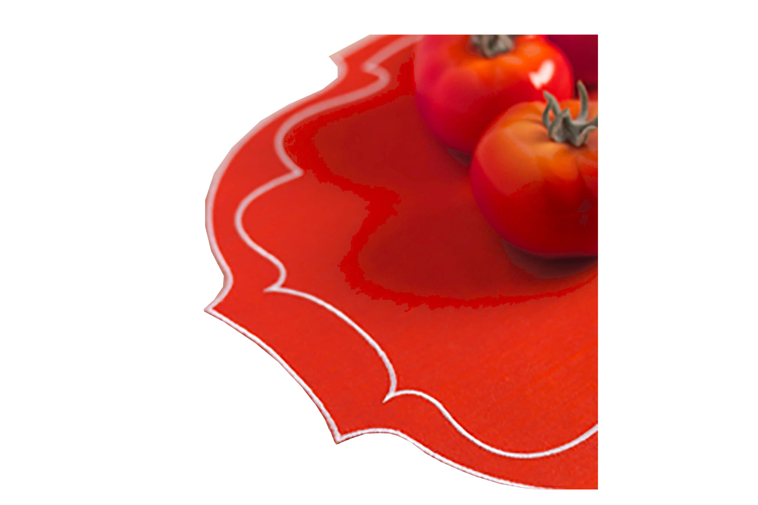 Placemat Parentesi Oval Tomato Red
