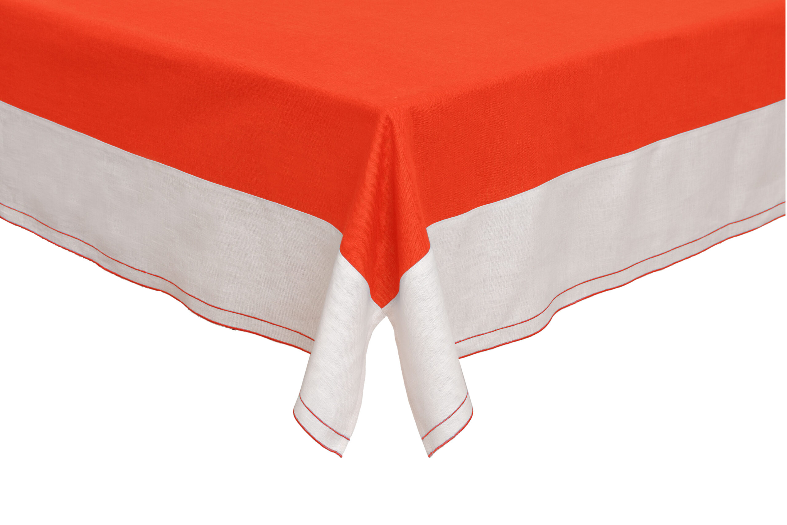 Tablecloth Carlina Bianca Frame Orange